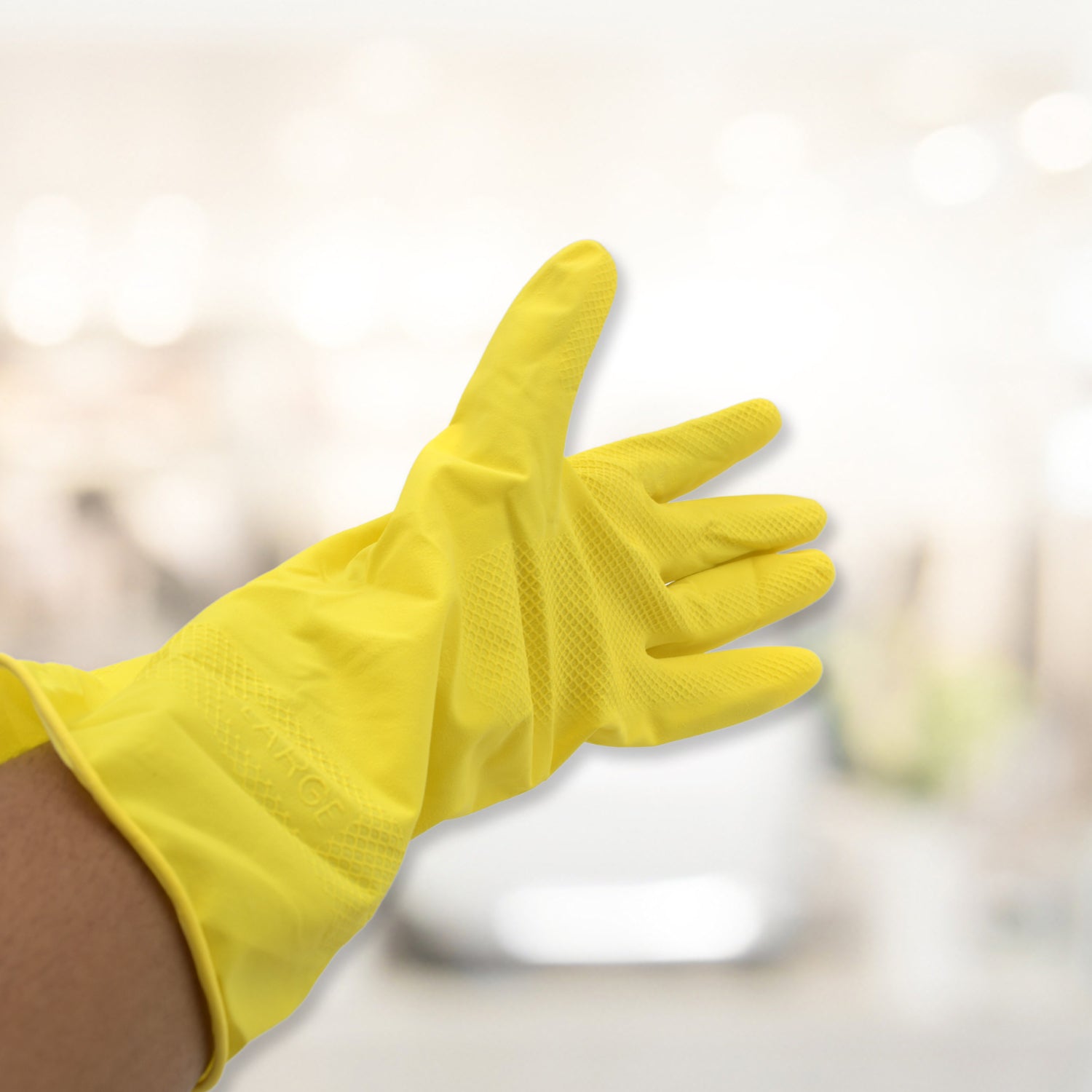 0679 Multipurpose Rubber Reusable Cleaning Gloves, Reusable Rubber Hand Gloves I Latex Safety Gloves I for Washing I Cleaning Kitchen I Gardening I Sanitation I Wet and Dry Use Gloves (1 Pair) 0679 Multipurpose Rubber Reusable Cleaning Gloves, Reusable Rubber Hand Gloves I Latex Safety Gloves I for Washing I Cleaning Kitchen I Gardening I Sanitation I Wet and Dry Use Gloves (1 Pair)
